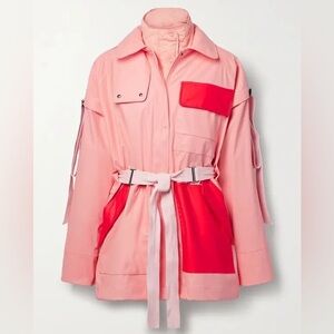 NWOT Barbour x Roksanda Zora Belted Convertible Jacket in Pink
